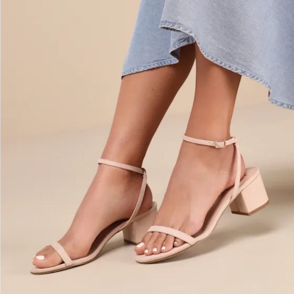 Light nude heels